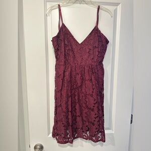 Charlotte Russe - Women’s Maroon Dress - Medium
